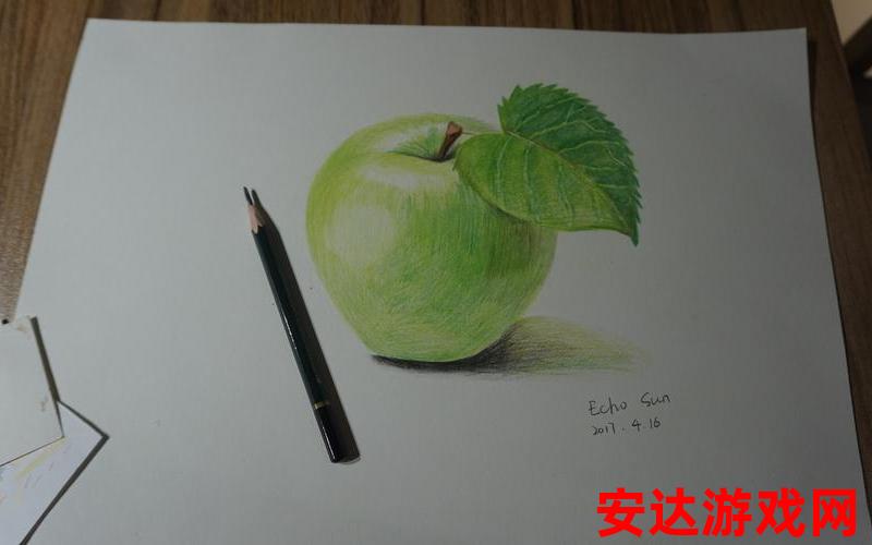 青苹果水彩图片：青苹果水彩图片：如何展现清新与艺术的完美结合？